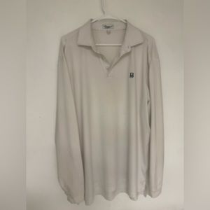 Peter Millar White Summer Comfort Shirt Size Large